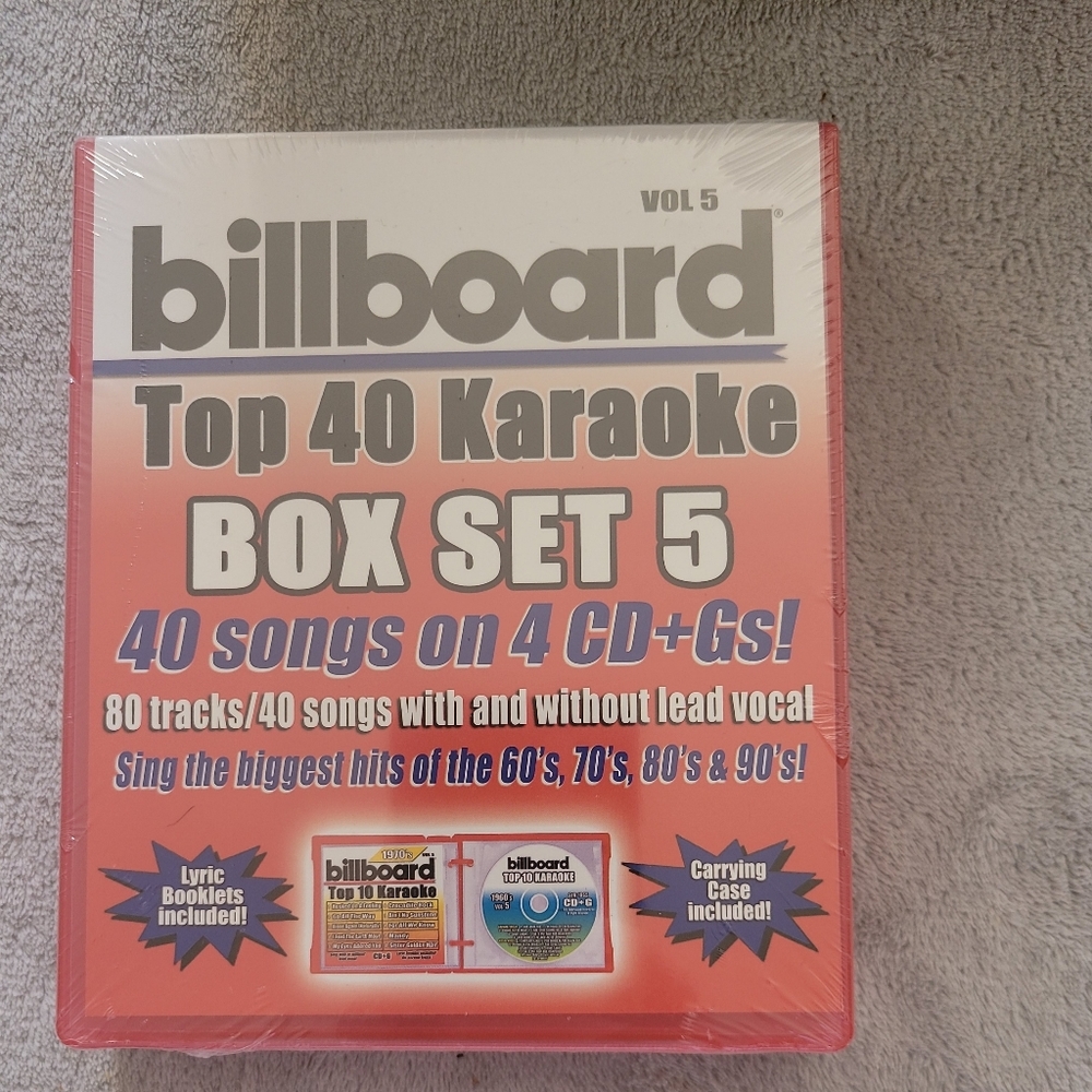 Billboard top40 karaoke box set of 5